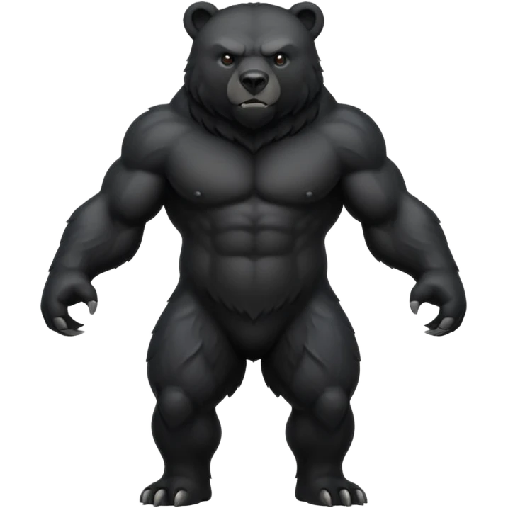 Norse Black Bear emoji