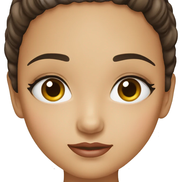 Niña ojos café  emoji