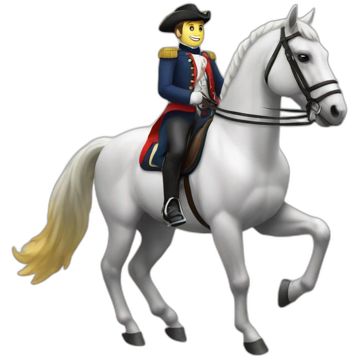 macron on a horse emoji