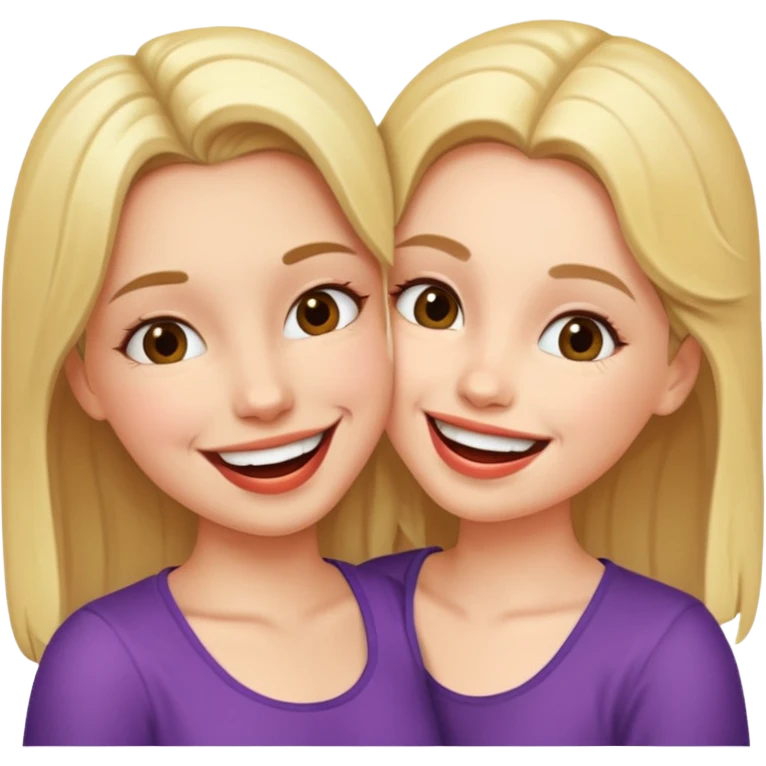 two girls making out  emoji