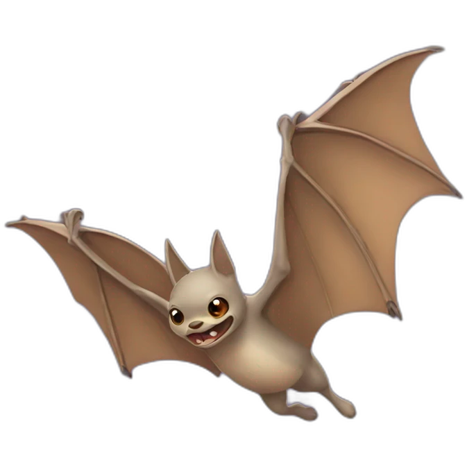 Flying bats emoji