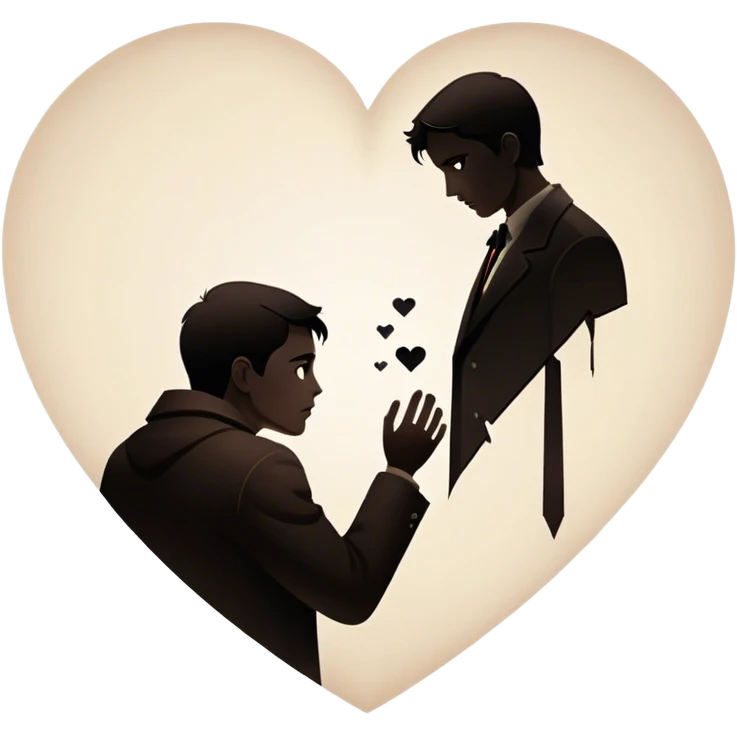 Icon for Drama Movies: A vintage movie poster-style design featuring a tense scene with emotional expressions, a dimly lit background, and key dramatic elements like a broken heart, a tear, and a silhouette of a person in despair. Bold, cinematic typography. Transparent background. emoji