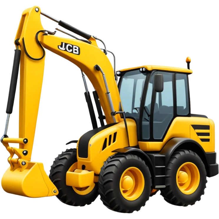 Jcb buldoger 3dx model emogi emoji