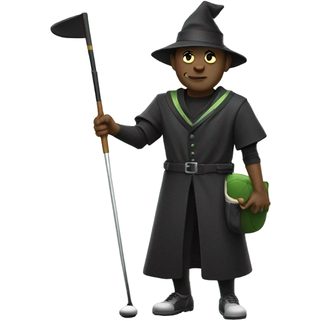 Warlock playing golf emoji