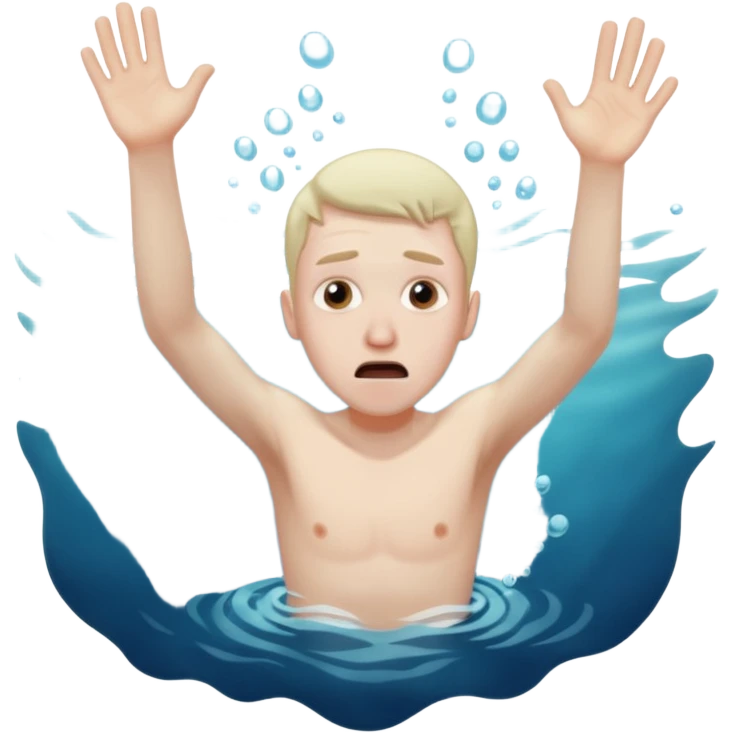 man drowning emoji