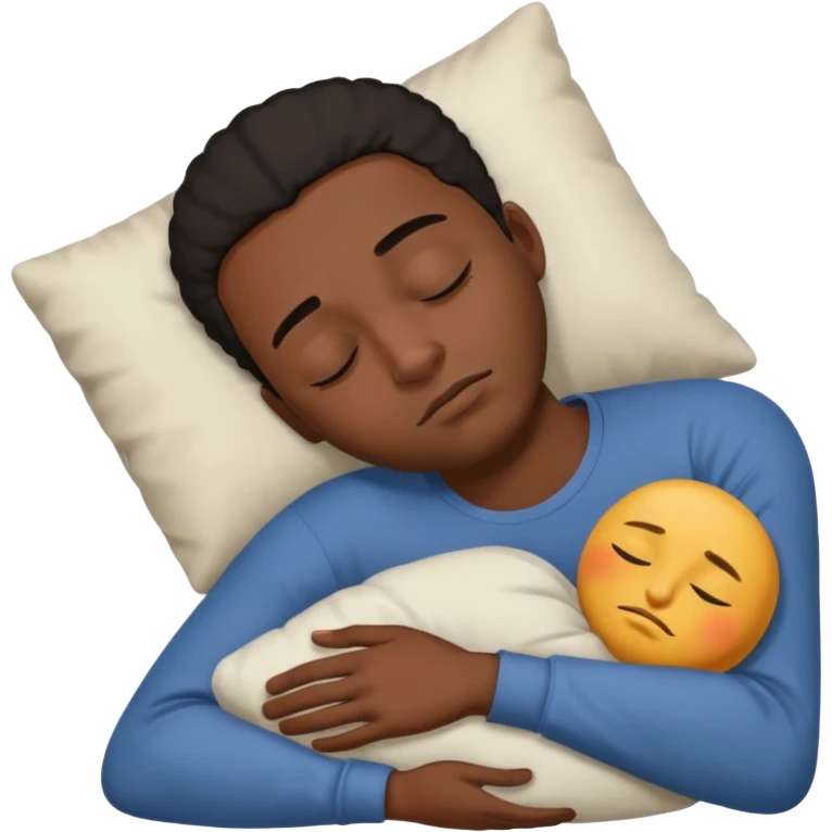 black guy sleep emoji