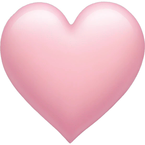 soft pink heart  emoji