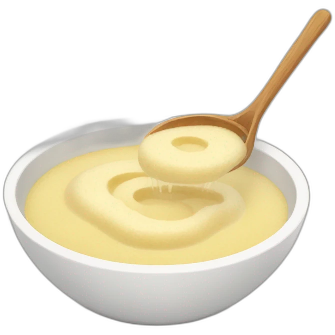 semolina porridge in dash emoji