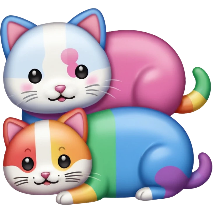 Nyan dog VS Nyan cat emoji