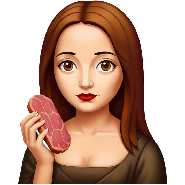 pop art monalisa SPAM meat slop portrait emoji