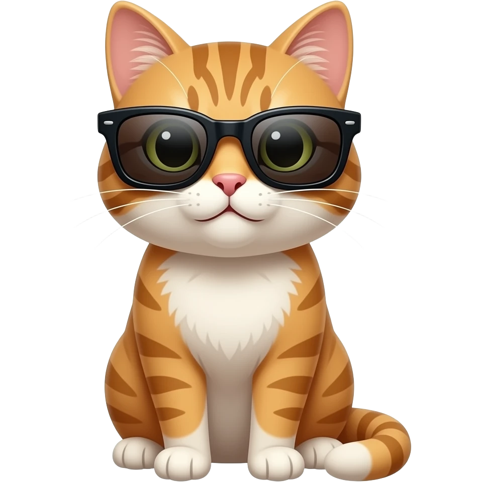 Cat wearing sunglasses emoji