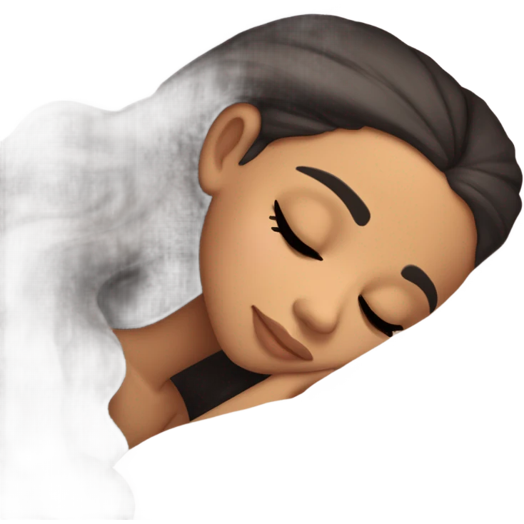 Ariana Grande sleeping emoji