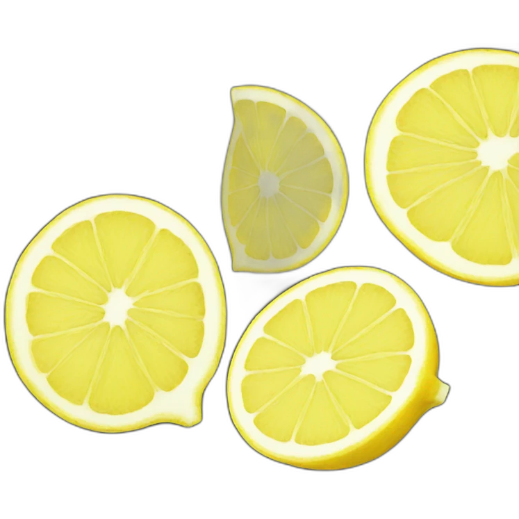 cutted lemon emoji