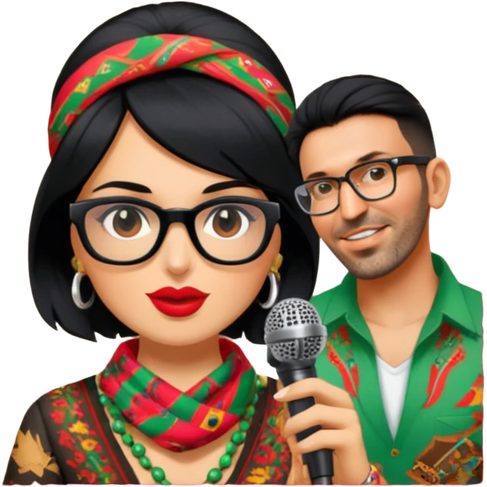 Colorful Singer emoji