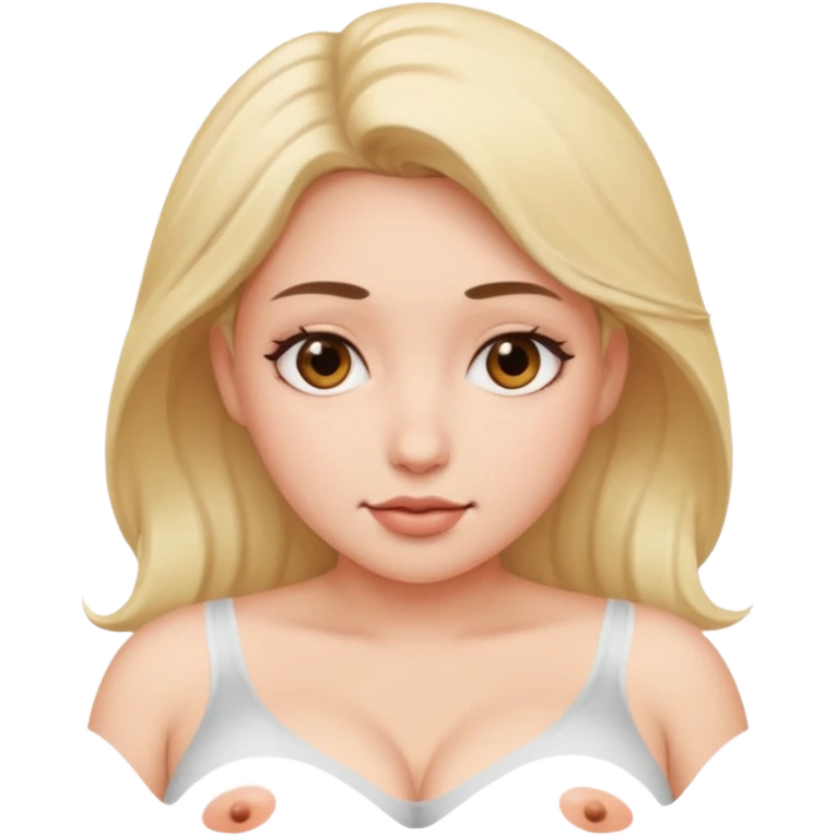 With big boobs no clothes  emoji