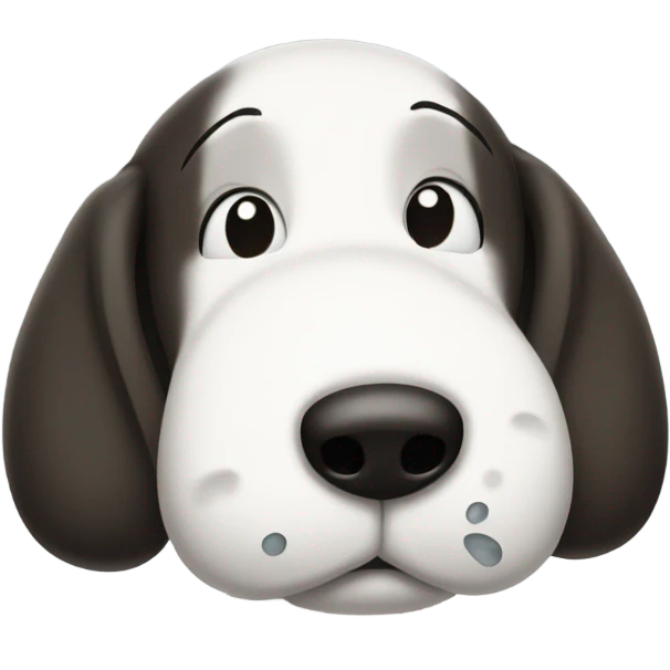 Snoopy is crying emoji