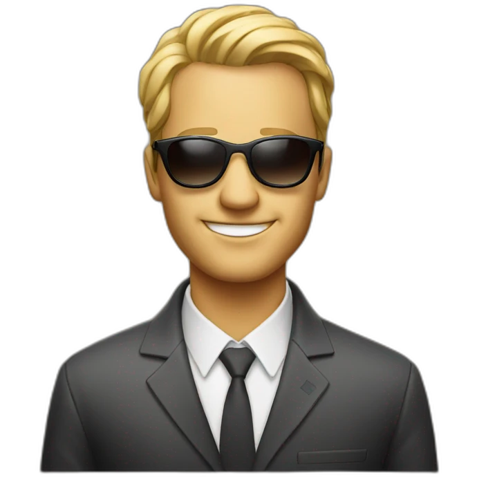 mister worldwide wearing sunglasses emoji