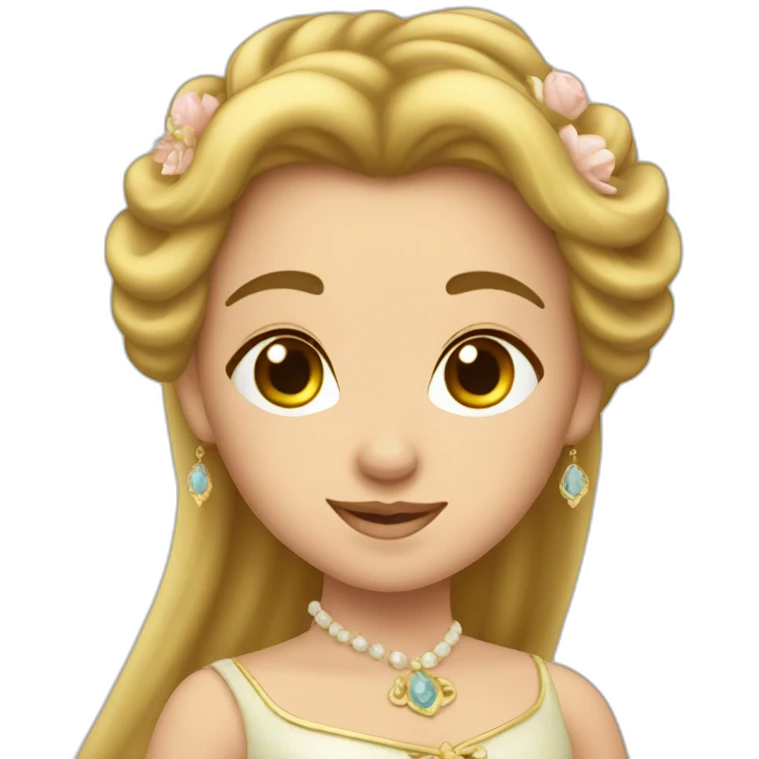 Princesse dans un carosse emoji