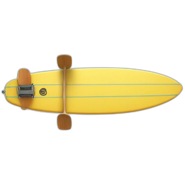 Chat sur une planche de surf emoji
