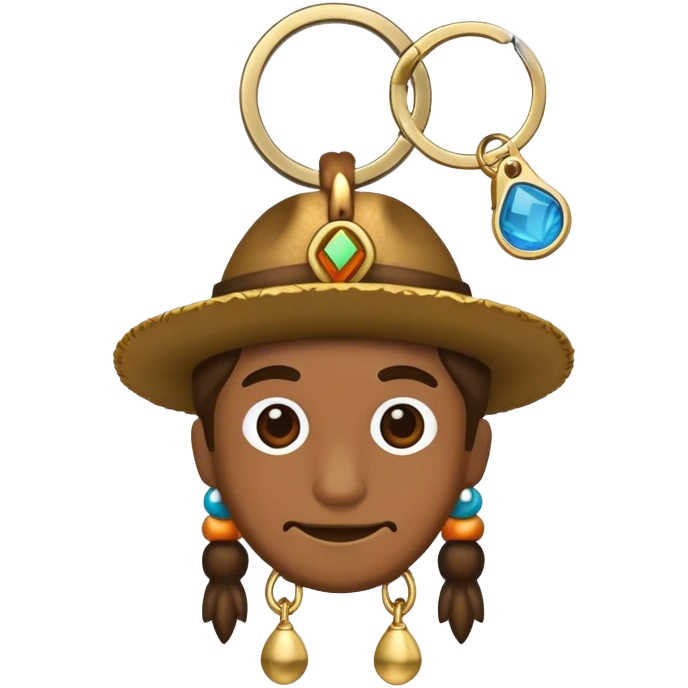 Carribeaner keychain emoji