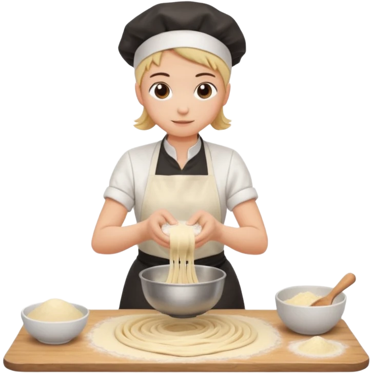 pasta dough making emoji
