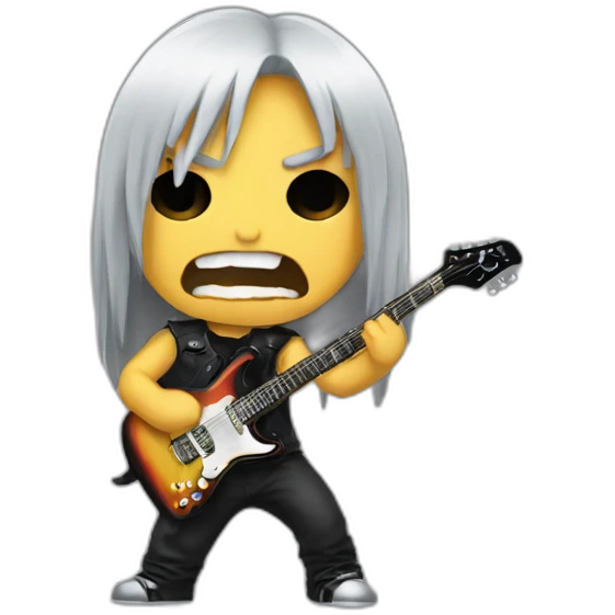 heavy metal headbanger emoji
