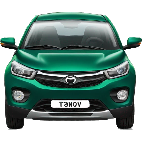 Tata nexon dark green car emoji