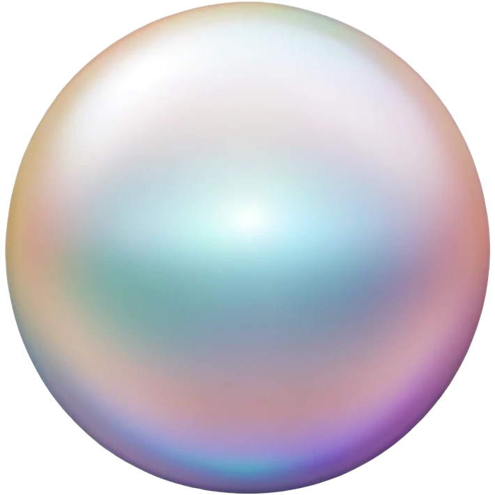 beautiful shiny pearl emoji