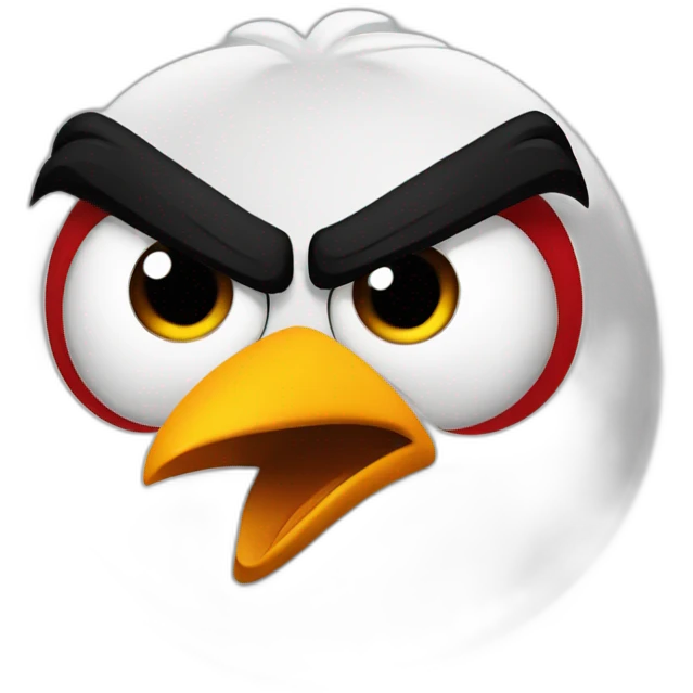 angry bird emoji