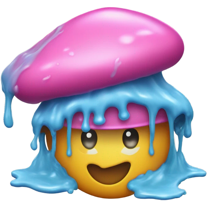 Bonnet eating slime  emoji
