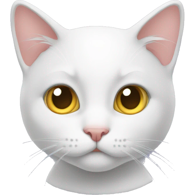 ￼Withe cat  emoji