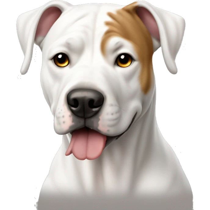 The dogo argentino emoji
