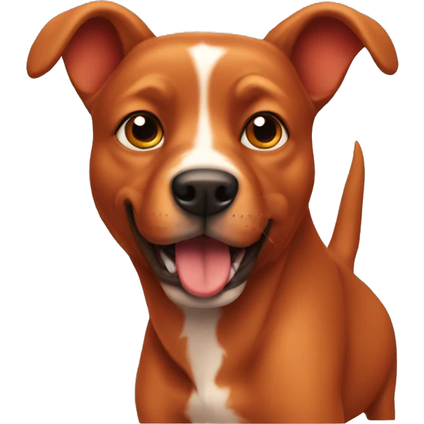 solid red dog with pointed ears emoji