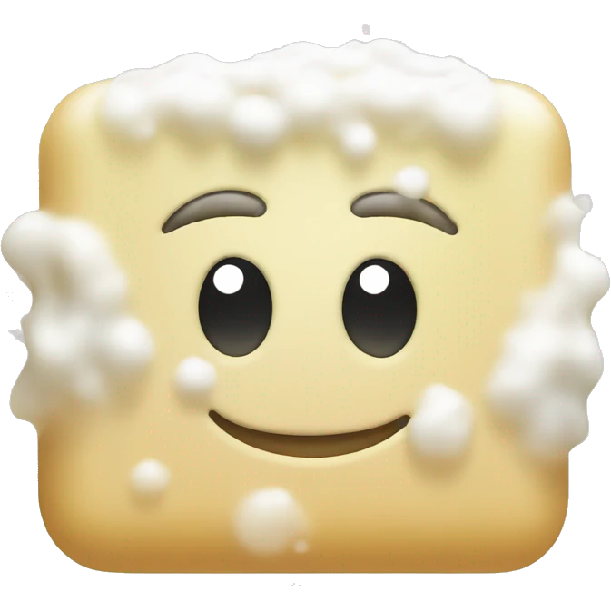 Soap with foam emoji