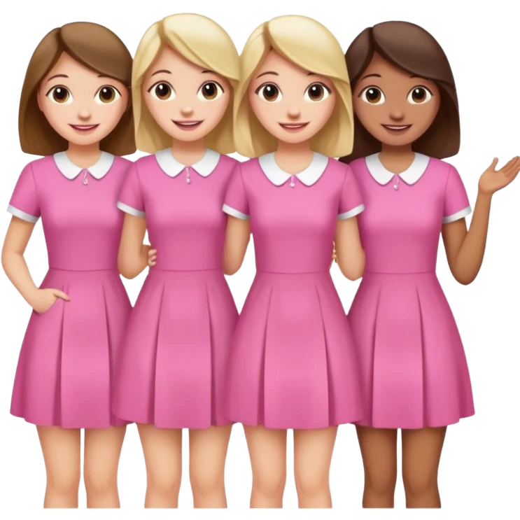 group of cute sorority girls  emoji
