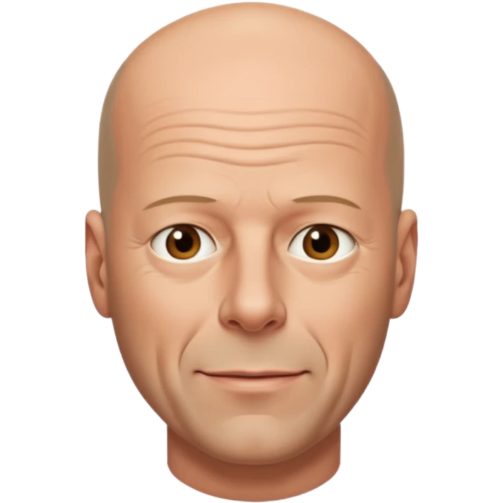 bruce willis bald emoji