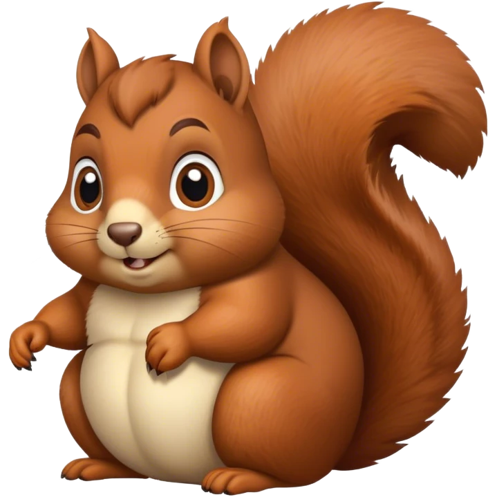 fat squirrel  emoji