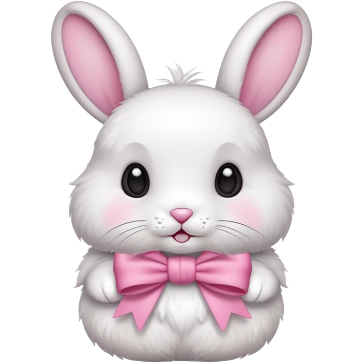 кролик з бантіком emoji