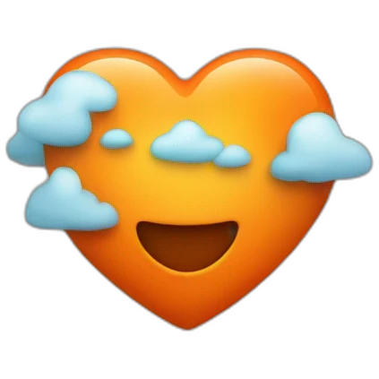 orange heart emoji