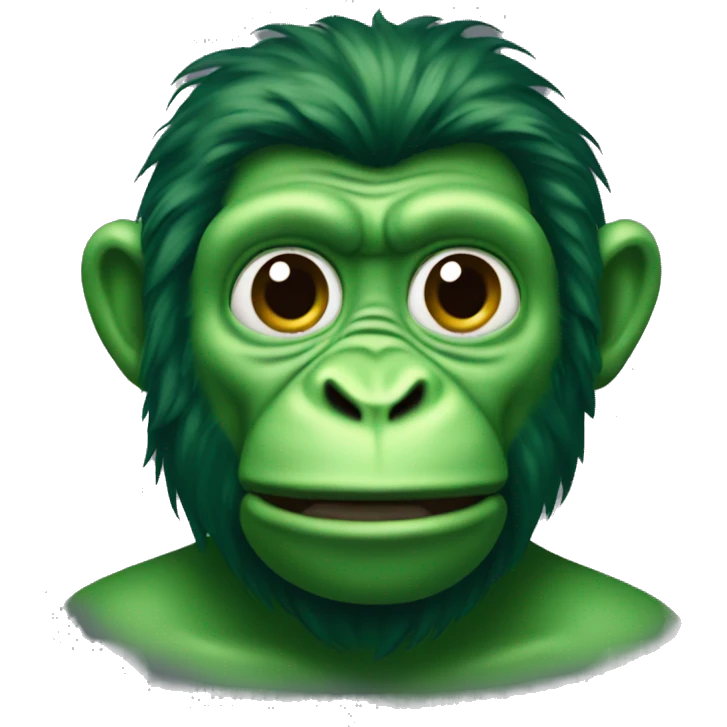 Green ape emoji