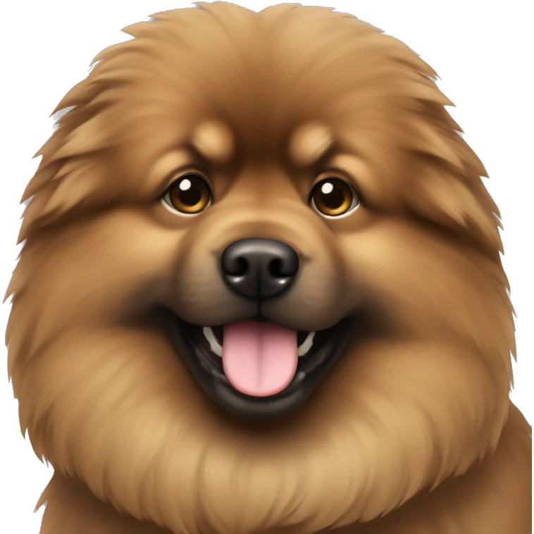 Brown pomchow emoji
