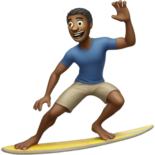 guy doing surfs up phone hand emoji