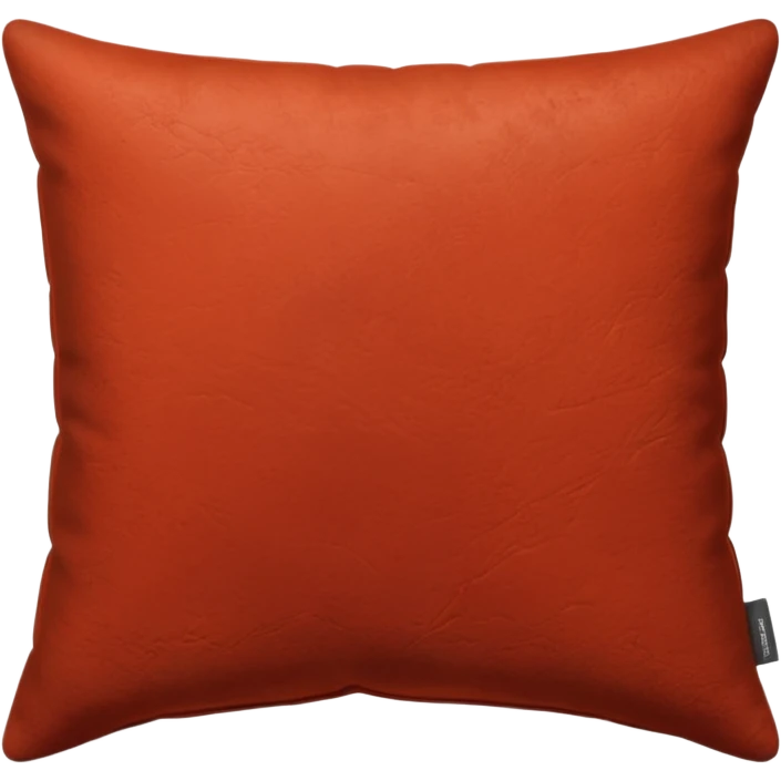 a hyperrealistic sanguine-colored soft expensive cushion-pillow, with a rough ruddy texture and no patterns or no faces emoji