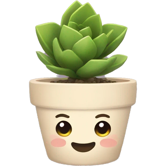 Potted succulent  emoji