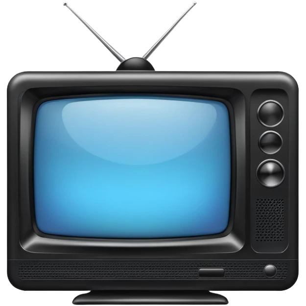 Modern television with flat screen emoji