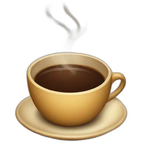 Vintage coffee emoji