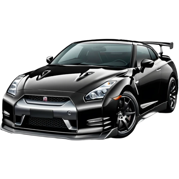 Sport Black Nissan GTR R35 emoji