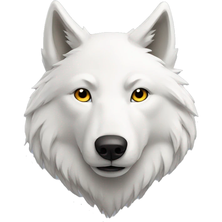 White wolf emoji