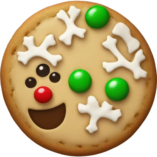 christmas cookie emoji