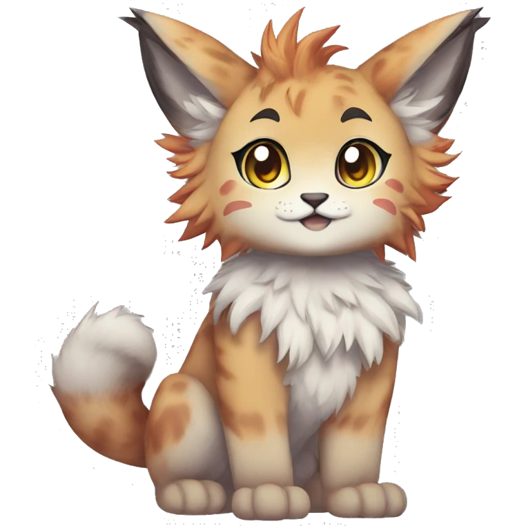 Anthro Sona Lynx-Fakémon Full Body emoji